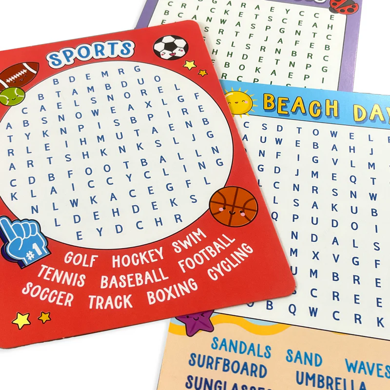 US stockist of Ooly's Word Search Activity Cards