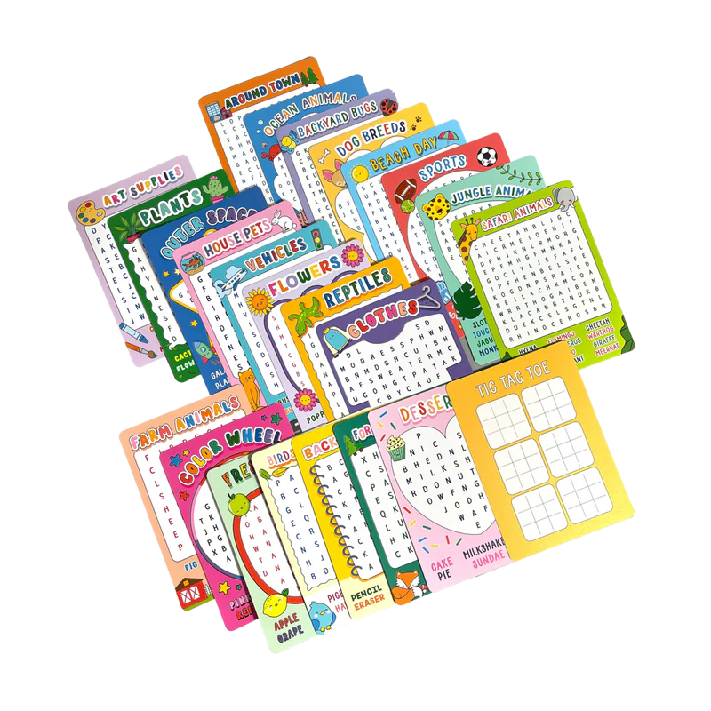 US stockist of Ooly's Word Search Activity Cards