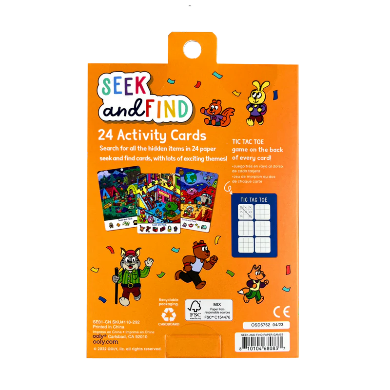 US stockist of Ooly's Seek and Find Activity Cards