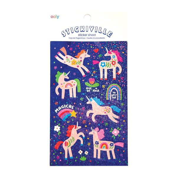 US stockist of Ooly's Stickiville Magical Unicorn Stickers