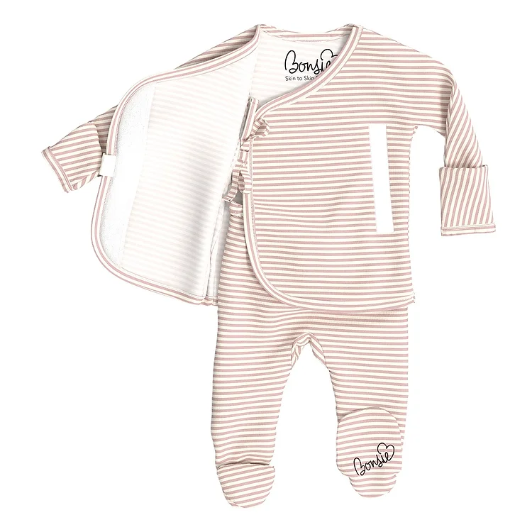 US stockist of Bonsie's Berry Twist Footed Romper