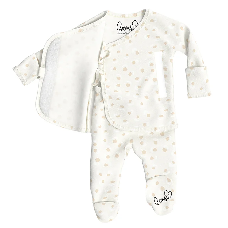 US stockist of Bonsie's Cheetah Footed Romper