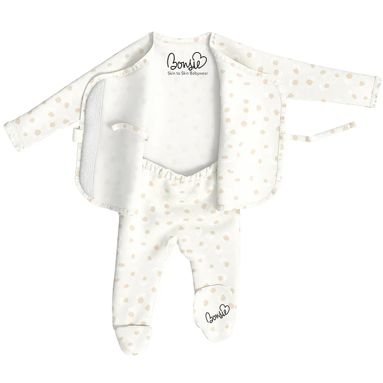 US stockist of Bonsie's Cheetah Footed Romper