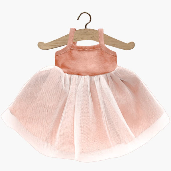 US stockist of Minikane's Brown Sugar & Nude Beige Tulle Rosella Tutu Dress