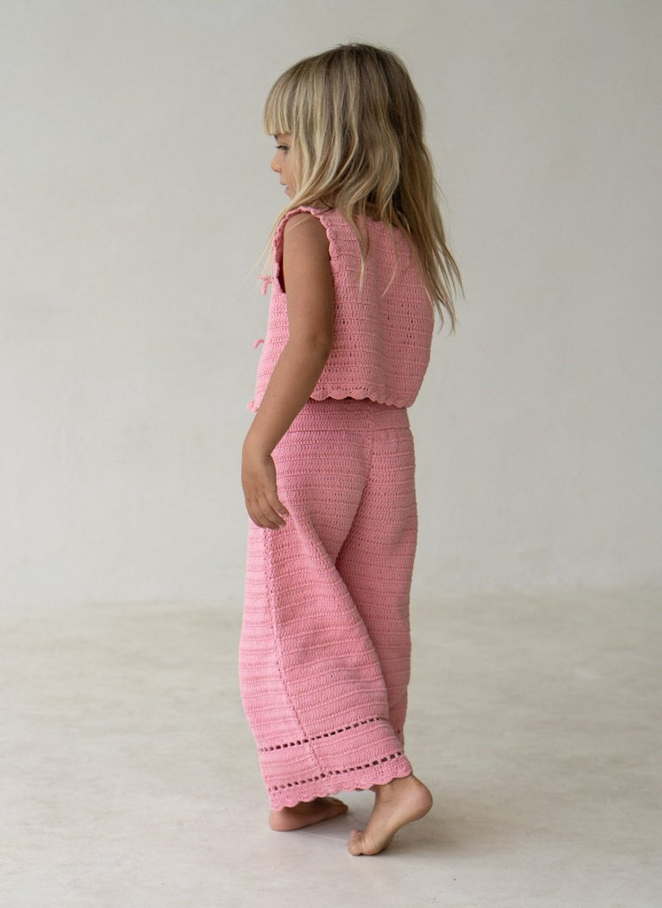 US stockist of Illoura the Labe's Coral Crochet Vest