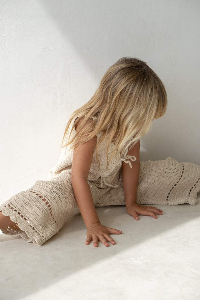 US stockist of Illoura the Label's Ecru Crochet Pants