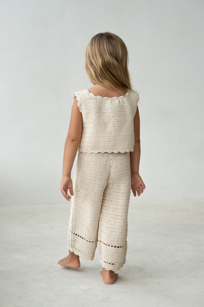 US stockist of Illoura the Label's Ecru Crochet Vest