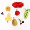 US stockist of Tara Treasures felt "Fruits" food groups play food.