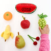 US stockist of Tara Treasures felt "Fruits" food groups play food.