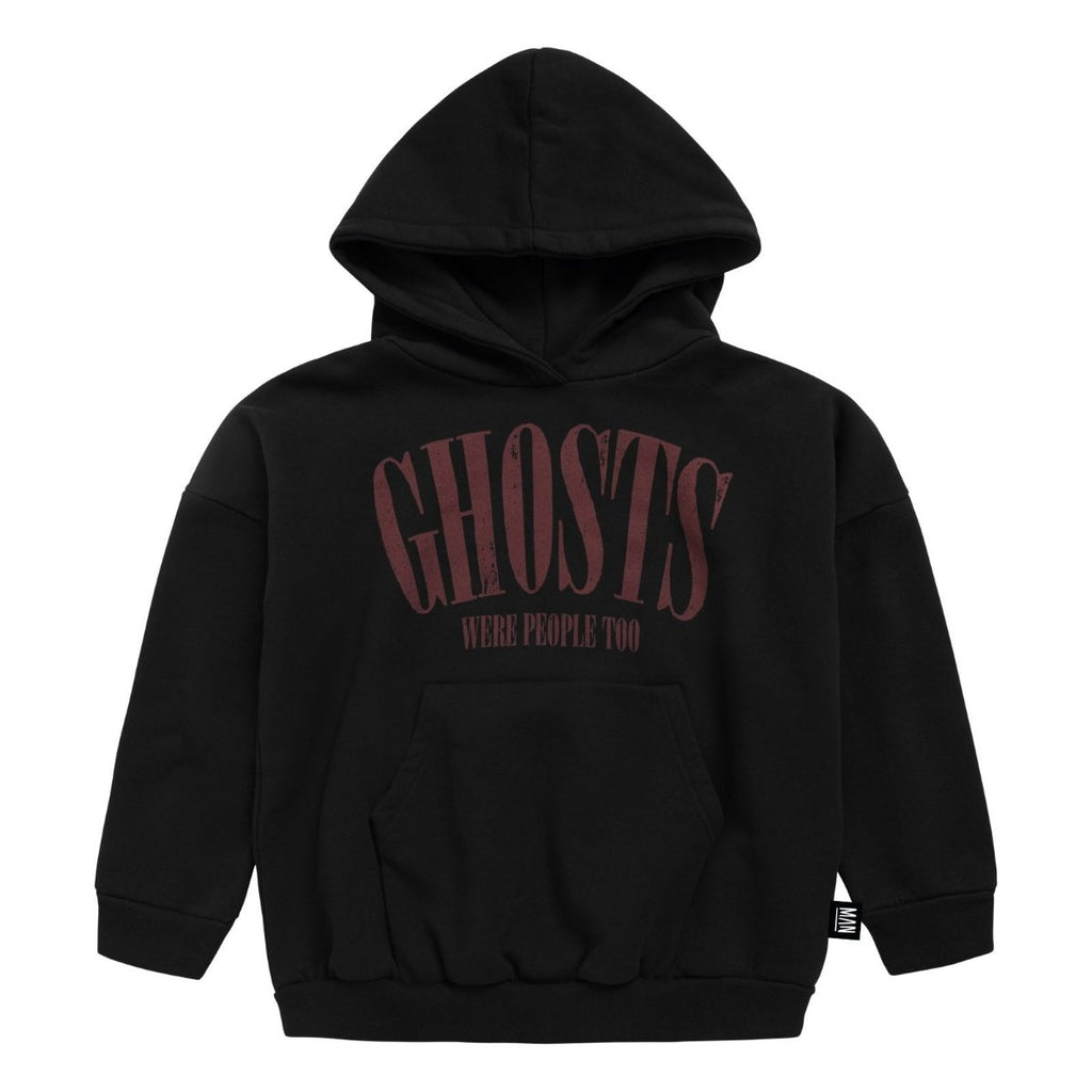 US stockist of Little Man Happy's Black "Ghosts Were People Too" Hooded Sweatshirt