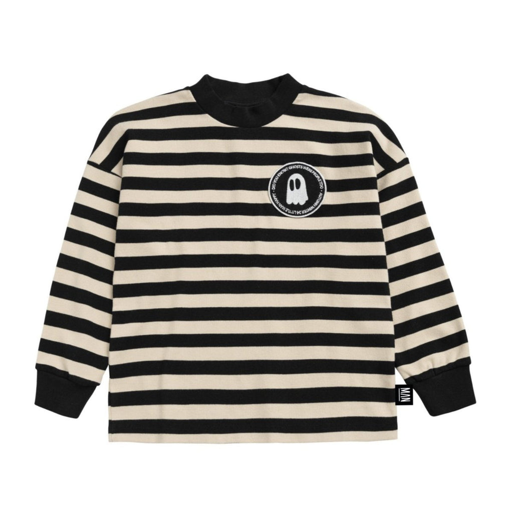 US stockist of Little Man Happy's long sleeve striped phantom t-shirt