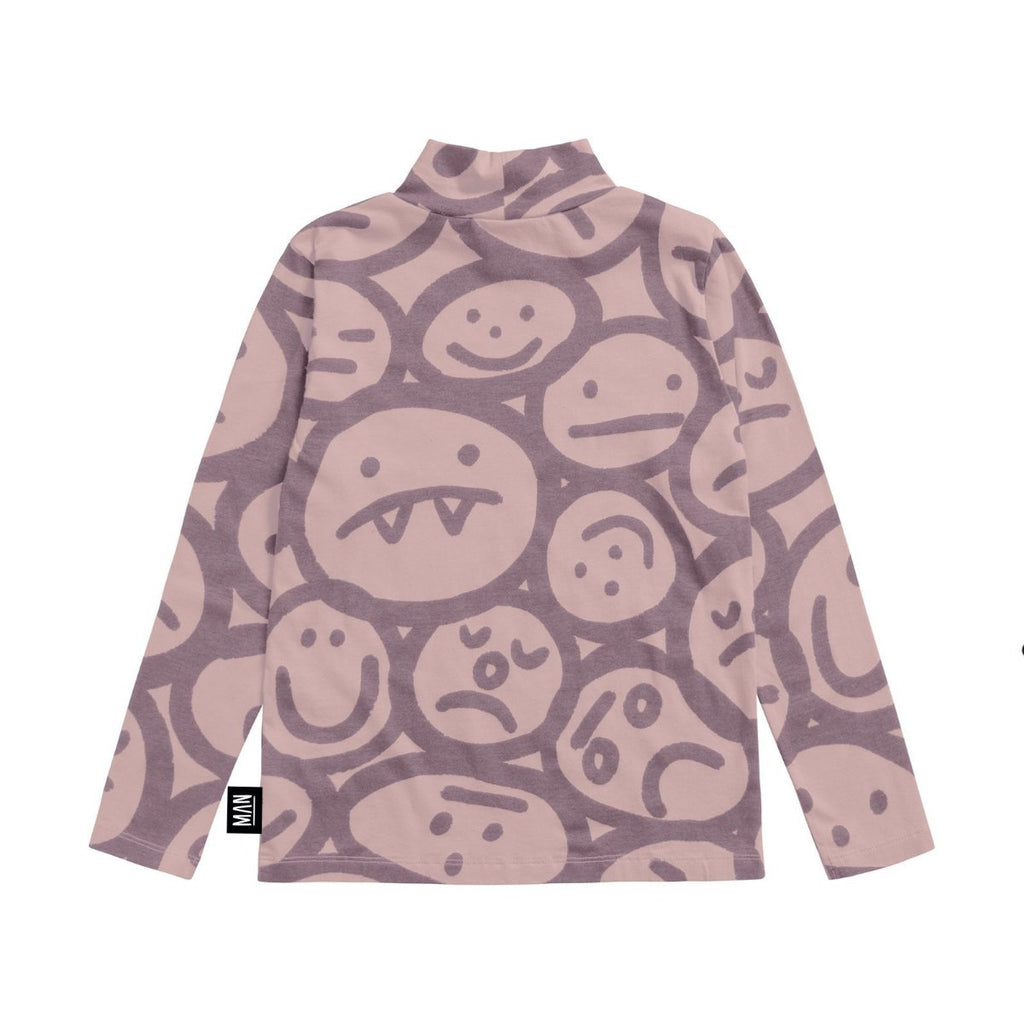 US stockist of Little Man Happy's Silly Faces Turtleneck Top