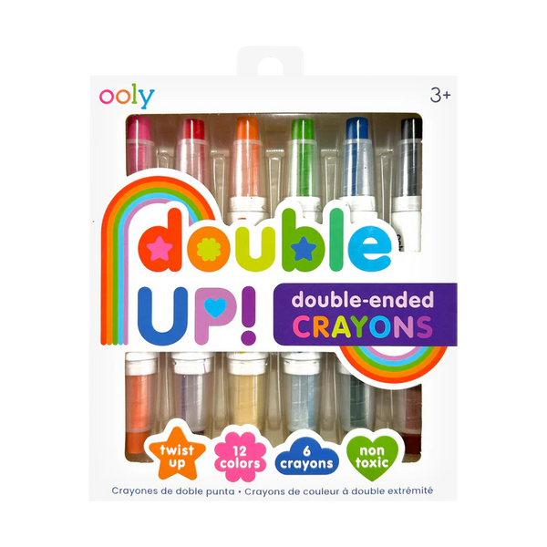 US stockist of Ooly's set of 6 Double Up!  Double Ended Crayons