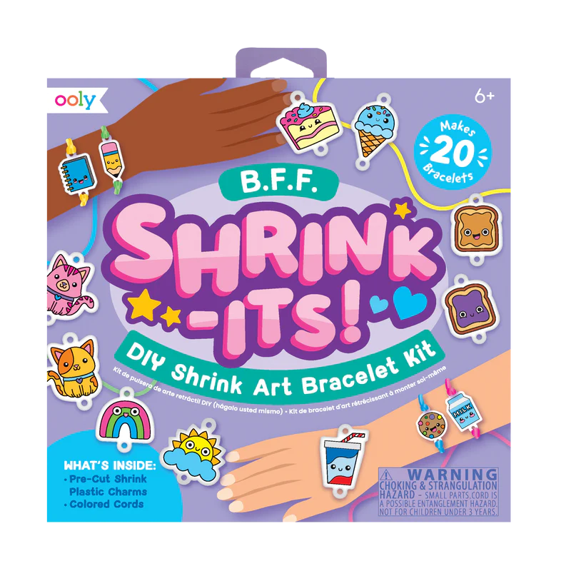 US stockist of Ooly's Shrink-Its!  DIY Art Bracelet Kit - BFF