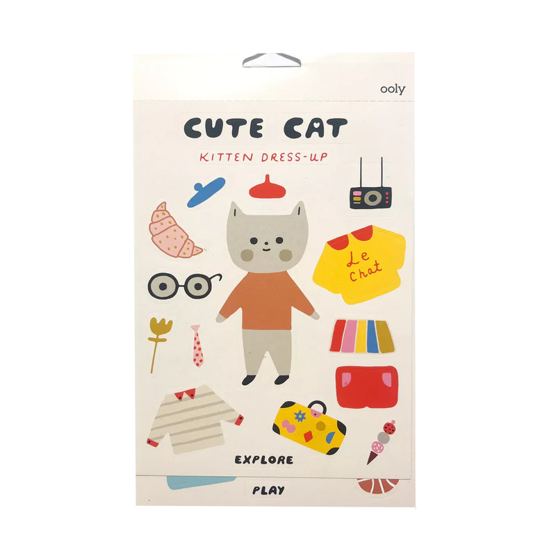 US stockist of Ooly's Stickiville x Suzy Ultman A Whole Lotta Stickers: Sticker Book - Dress Up Cats