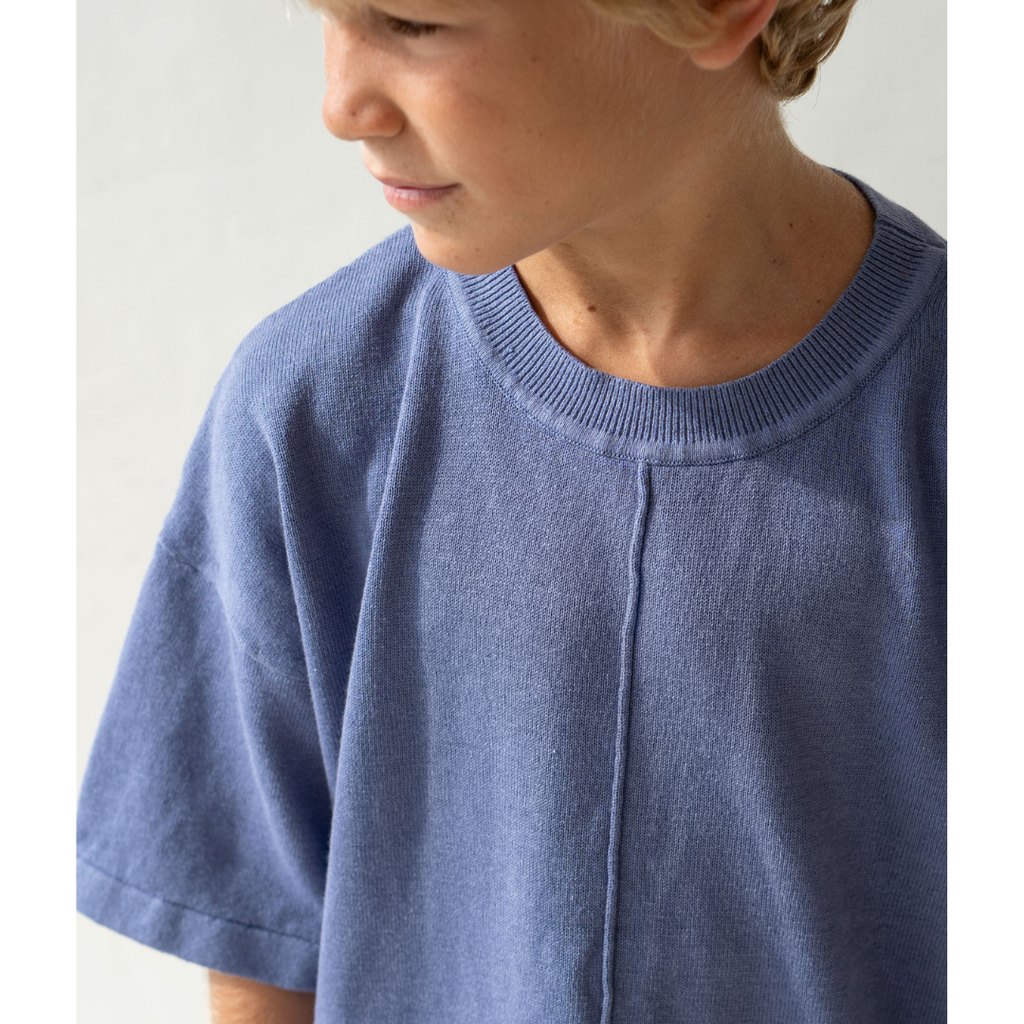 US stockist of Illoura the Label's Thin Knit Tee in Dusk