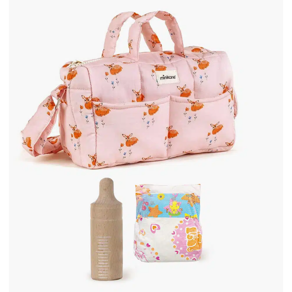 US stockist of Minikane's Sweet Deer Diaper/Change Bag Set