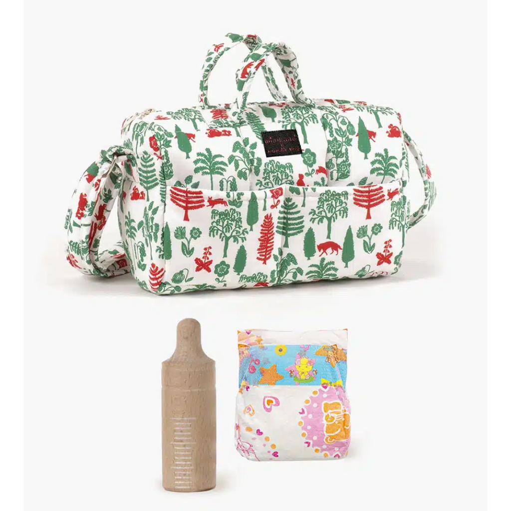 US stockist of Minikane's Trees & Chaperon Diaper/Change Bag Set