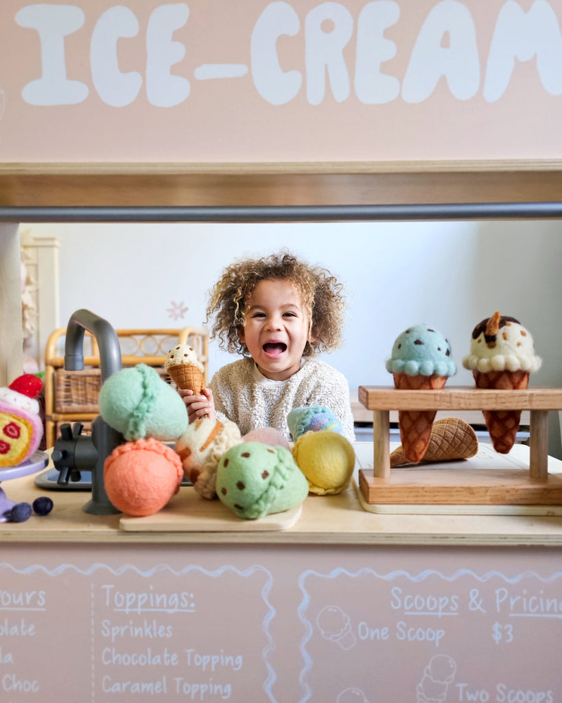US stockist of Tara Treasures' Felt Ice Cream Play Set