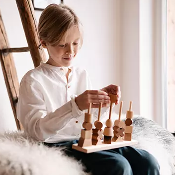 Wooden Natural Stacking Toy