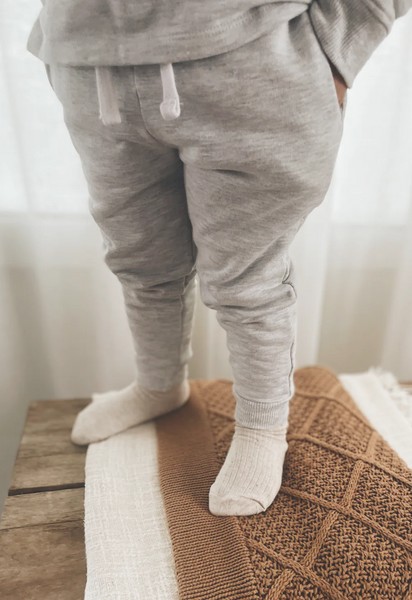 US stockist of Five O'Six' Grey Marle lounge jogger pants