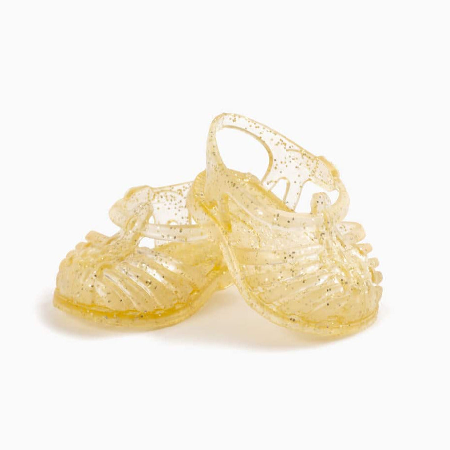 US stockist of Minikane's Sun Beach Sandals in Gold Glitter