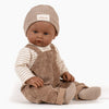 US stockist of Minikane's Augustin Bambini Doll - Chestnut Overalls Set