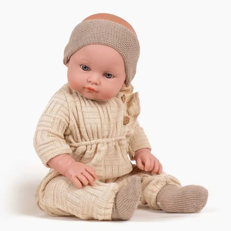 US stockist of Minikane's Yaelle Bambini Doll in her Cream Mesh Jumpsuit