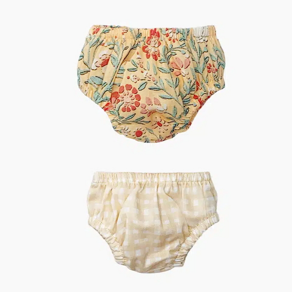 US stockist of Minikane's set of Charlotte 2 pack underwear in Bohemian Rabbit and Vanilla Vichy