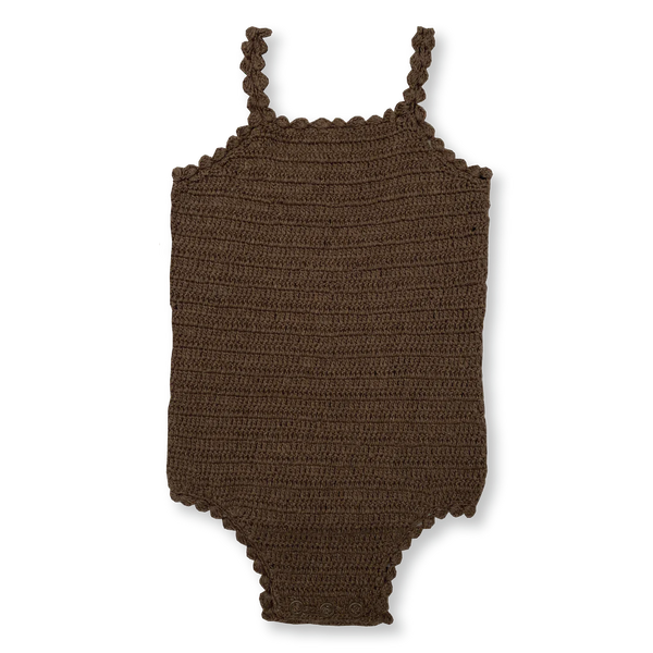 US stockist of Grown Clothing's hand crocheted Mud romper