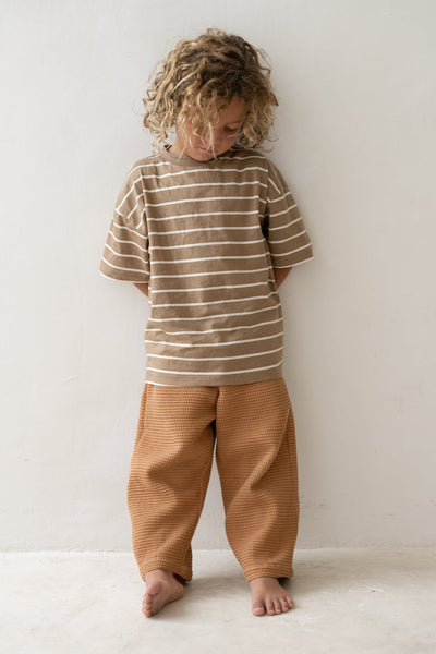 US stockist of Illoura the Label's Cocoa Stripe Basic Tee